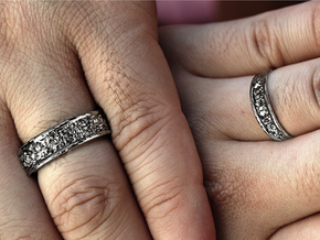 Nova Ring in Fine Detail Polished Silver: 13 / 69