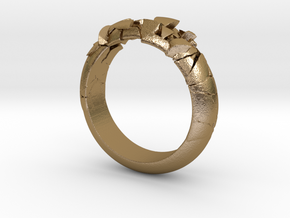 Ring explosion.  in Polished Gold Steel