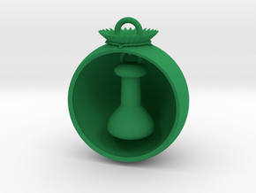 Christmas Ball Volumetric Flask in Green Processed Versatile Plastic