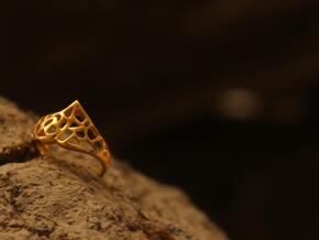 Masquerade Ring in Polished Brass: 6 / 51.5