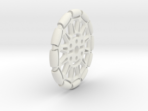 Omniwheel (Pololu Hub compatible) in White Natural Versatile Plastic
