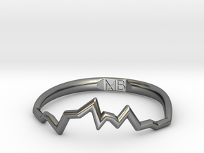 Maria Soundwave Ring in Fine Detail Polished Silver