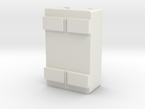 Nerf Clip:Magazine Side Rail Attachment in White Natural Versatile Plastic
