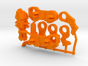 Catling Gun (Lion/Tiger) Transforming Weaponoid  in Orange Processed Versatile Plastic