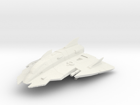 Lightweight Star Fighter in White Natural Versatile Plastic: Small