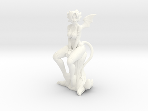 Kandi the Succubus Cleric in White Processed Versatile Plastic: Extra Small