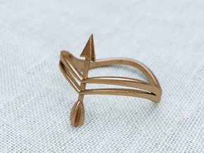 Bow Ring in Natural Bronze: 8.5 / 58