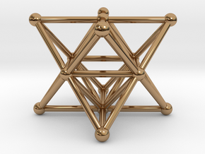 Merkaba - Star tetrahedron in Polished Brass