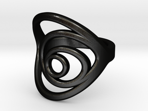Aurea_Ring in Matte Black Steel: 3 / 44