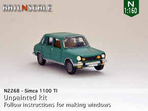 Simca 1100 TI (N 1:160) in Tan Fine Detail Plastic