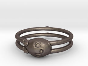 Ring Boy in Polished Bronzed Silver Steel