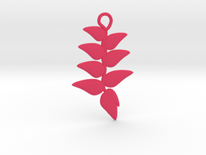 Hanging Heliconia Pendent in Pink Processed Versatile Plastic