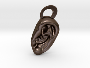 Ear Pendant in Polished Bronze Steel