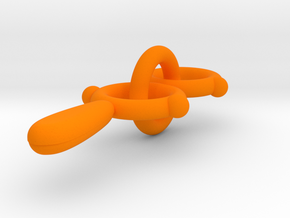 D.P Earrings in Orange Processed Versatile Plastic