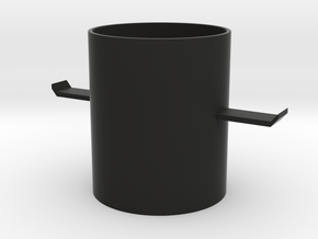 Airplane cup in Black Natural Versatile Plastic