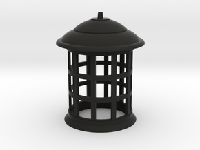 1/6 Scale TARDIS Lamp w/ Bottom Hole v.2 in Black Natural Versatile Plastic