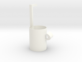 Containing straw mug in White Processed Versatile Plastic