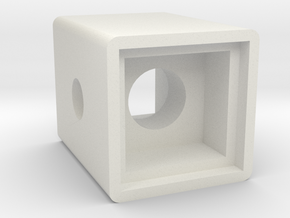 Light Cube Housing in White Natural Versatile Plastic