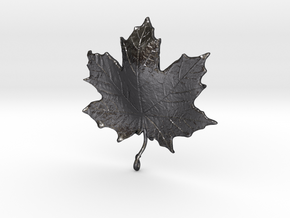 Maple Leaf in Polished and Bronzed Black Steel