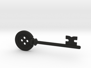 Button Key | Coraline, 2009 in Black Natural Versatile Plastic
