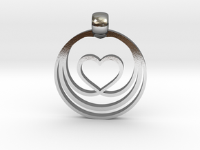 Waves of Love in Polished Silver