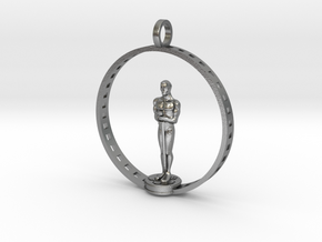 Oscar Award Academy Pendant in Natural Silver