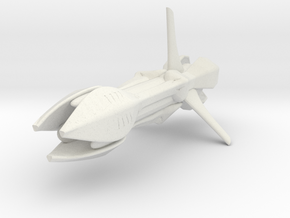 Species 8472 Bioship (Star Trek Voyager), 1/3.2K in White Natural Versatile Plastic