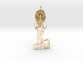 Egyptian Love Pendant in 14K Yellow Gold