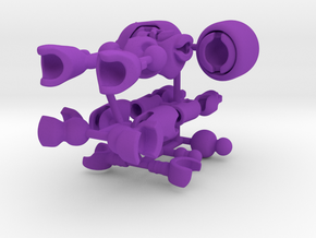 CoolEgo Articulate Minifig in Purple Processed Versatile Plastic