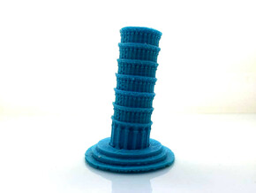 Tower Pisa ITALY in Blue Processed Versatile Plastic