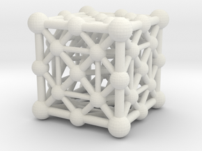 UNIVERSO Cube 30mm in White Natural Versatile Plastic