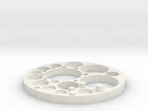 Circle in White Natural Versatile Plastic: Extra Small