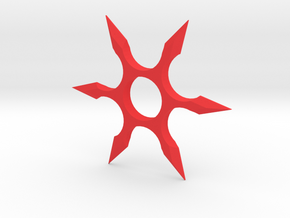 Shuriken Spinner in Red Processed Versatile Plastic