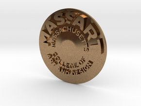 MassArt coin in Natural Brass