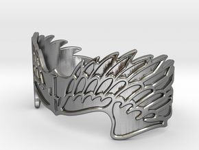"On Eagles Wings" by Constanz in Polished Silver: Small