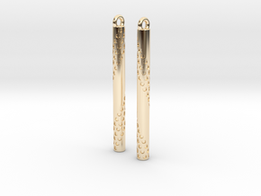 Bubbles Earrings in 14k Gold Plated Brass