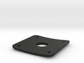 Plug Plate for Gibson Les Paul in Black Natural Versatile Plastic