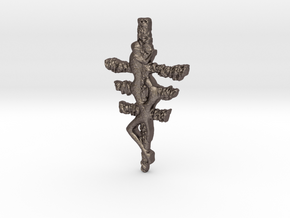 Rosaria's Fingers Sigil in Polished Bronzed Silver Steel: Small
