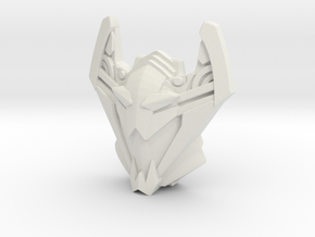 Sideways, Cybertron Face (Titans Return) in White Natural Versatile Plastic