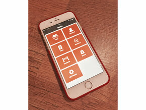iPhone 6/6S Garmin Mount Case in Red Processed Versatile Plastic