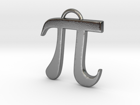 Pi in Polished Silver