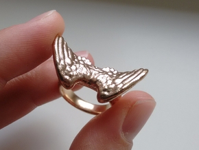Winged Ring  in Natural Bronze