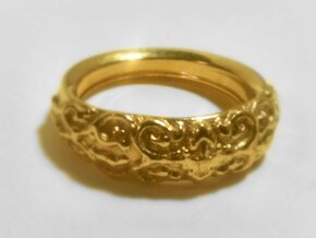 Arc Ring in 14k Gold Plated Brass: 8 / 56.75