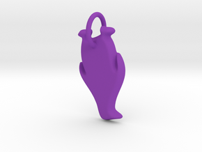 Penguintastic Charm in Purple Processed Versatile Plastic