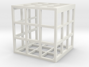 Uc Stones Cage in White Natural Versatile Plastic