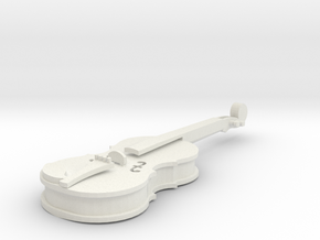 Violin in White Natural Versatile Plastic