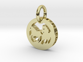 FREEDOM (precious metal pendant) in 18k Gold Plated Brass