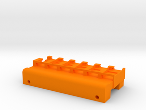 Neoden 6-Gang, 16mm feeder block in Orange Processed Versatile Plastic