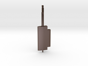 Flap Rudder (Main Blade) V03 1/100 in Polished Bronze Steel