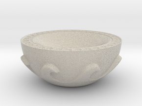 Meander Bowl in Natural Sandstone